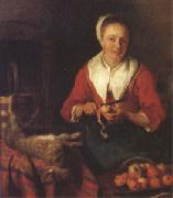 Gabriel Metsu The Busy Cook (nk05) oil painting reproduction